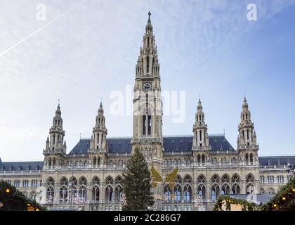 Rathaus der Wiener, Österreich Stockfoto