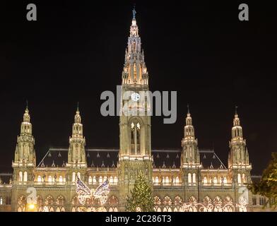 Rathaus der Wiener, Österreich Stockfoto