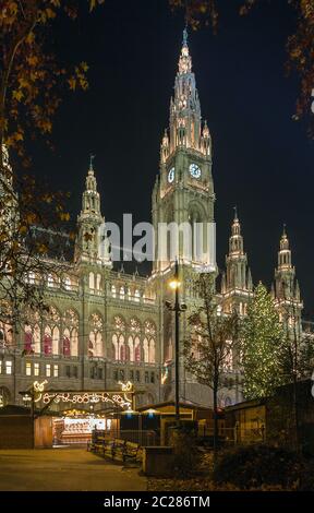 Rathaus der Wiener, Österreich Stockfoto