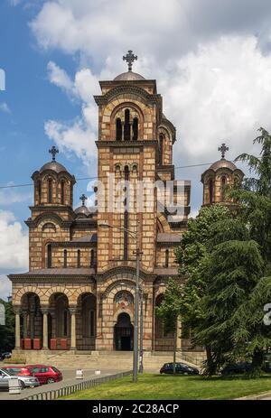 St. Mark's Kirche, Belgrad Stockfoto