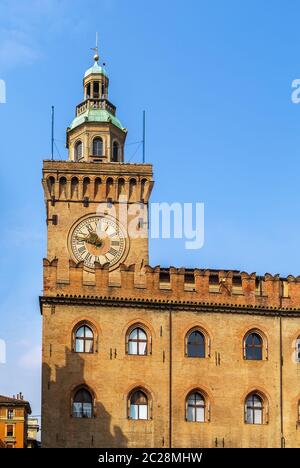 Palazzo d'Accursio, Bologna Stockfoto