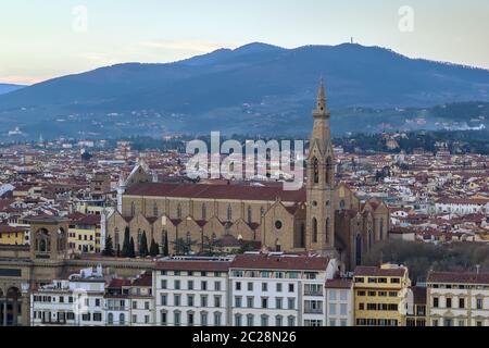 Basilika von Santa Croce, Florenz, Italien Stockfoto