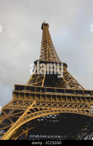 Eiffelturm in Paris, Frankreich Stockfoto