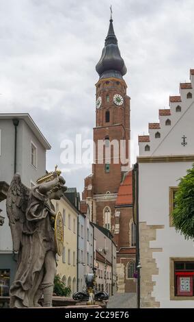 Basilika St. Jakob, Straubing, Deutschland Stockfoto