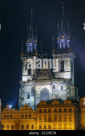 Church of Our Lady vor Tyn, Prag Stockfoto