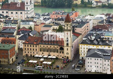 Altes Rathaus, Passau Stockfoto