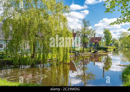 Zaanse Schans Nachbarschaft von Zaandam in den Niederlanden Stockfoto