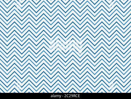 Muster Zickzack Linie Stil moderne Hintergrund Design blaue Farbe helle Konzept. vektor-Illustration. Stock Vektor