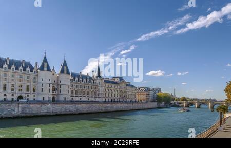 Conciergerie-Gebäude in Paris Stockfoto