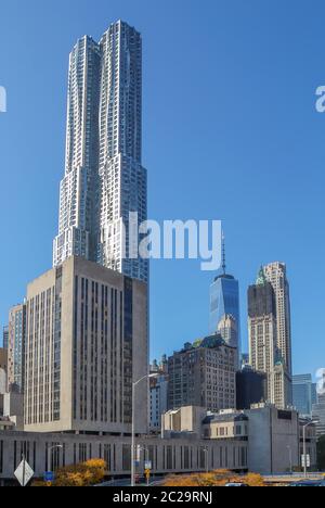 Blick auf New York City, USA Stockfoto