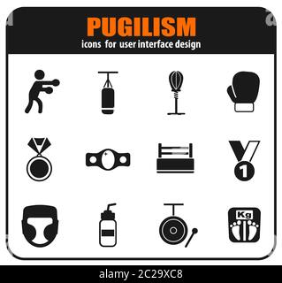 Faustkampf Symbol für Ihr Design. Vector Icons Stockfoto