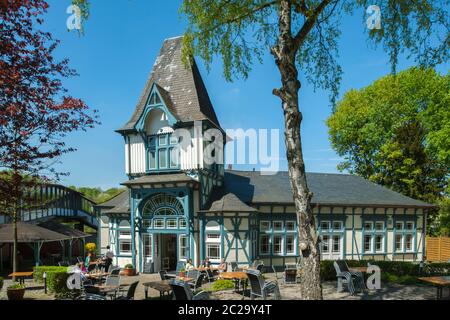 Deutschland, Nordrhein-Westfalen, Wuppertal, Zoobezirk, Gaststätte Bahnhof Zoo Stockfoto