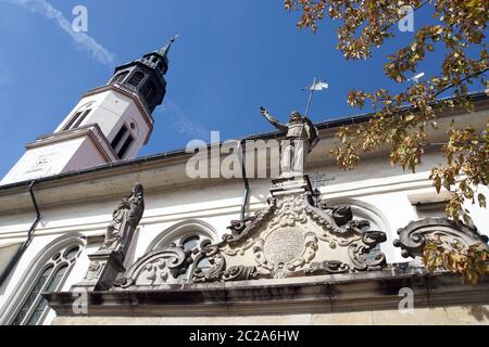 Barocke evangelische Stadtkirche St. Marien, Celle, Niedersachsen, Deutschland Stockfoto