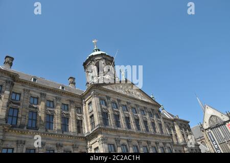Königliche Palais in Amsterdam Stockfoto