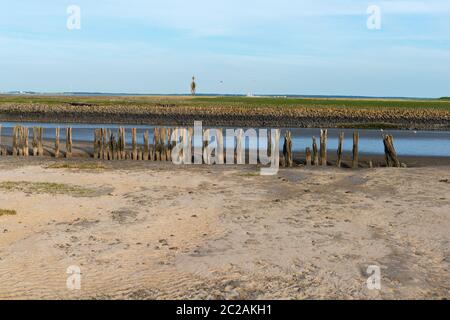 Nordseeinsel Neuwerk im Wattenmeer, Bundesland Hamburg, UNESCO-Weltkulturerbe, Nationalpark Zone II, Norddeutschland, Europa Stockfoto