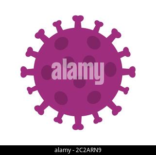 Coronavirus-Virus Symbol Form. Vektorgrafik. Stock Vektor