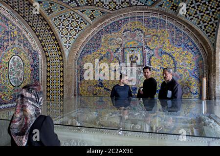 Golestan Palace, alte Residenz der königlichen Qajar-Dynastie, heute UNESCO-Weltkulturerbe, in Teheran Stockfoto