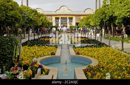 Naranjestan Museum und botanischen Garten, berühmter Ort zu besuchen, in Shiraz. Stockfoto