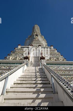 Wat Arun buddhistischer Tempel in Bangkok. Stockfoto