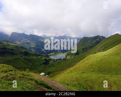 Alpin See Seealpsee in Bayern Stockfoto