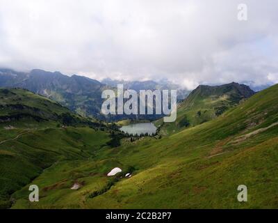 Alpin See Seealpsee in Bayern Stockfoto