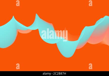 Abstrakte wellig Hintergrund mit modernen Verlaufsfarben. Trendy Liquid Design. Motion Sound Wave. Vector Illustration für Banner, Flyer und presentatio Stock Vektor