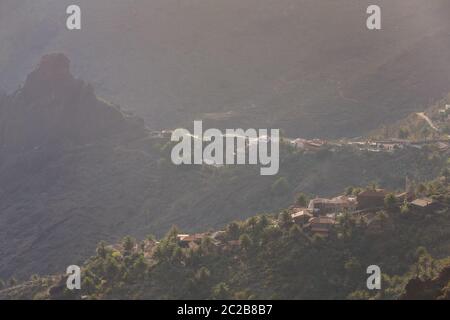 Berühmte Dorf Masca in ländlichen Ort in großer Höhe auf dem Berg in Teneriffa, Spanien Stockfoto
