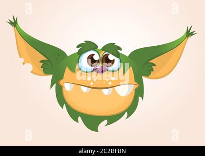 Cartoon Monster.Vektor-Illustration Stock Vektor