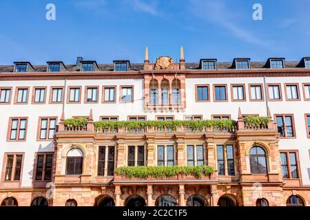 Das Neue Rathaus am Schlossplatz in Wiesbaden, Hessen Stockfoto