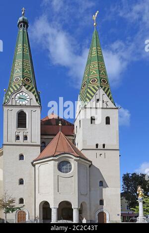 Pfarrkirche St. Walburga in Beilngries Stockfoto