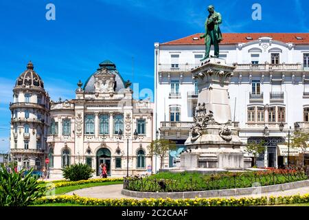 Largo da Portagem, Coimbra, Portugal Stockfoto