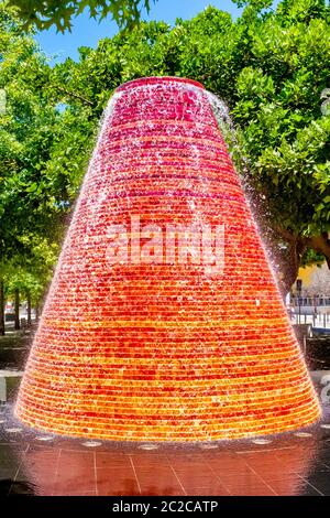 Brunnen im Parque das Nações, Lissabon, Portugal, Stockfoto