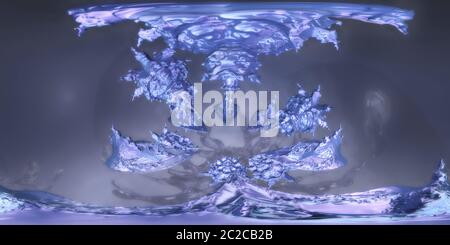 Abstrakte Planet HDRI Karte 3d-Illustration Stockfoto
