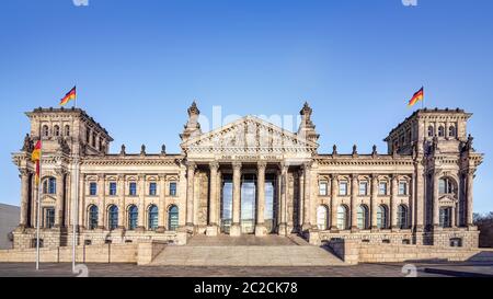 Das berühmte reichstagsgebäude in berlin Stockfoto