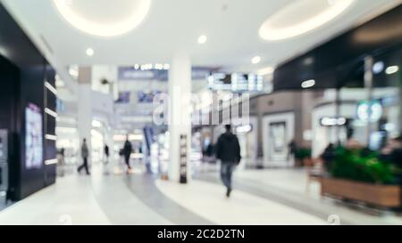 Einkaufszentrum Hintergrund weichzeichnen Stockfoto