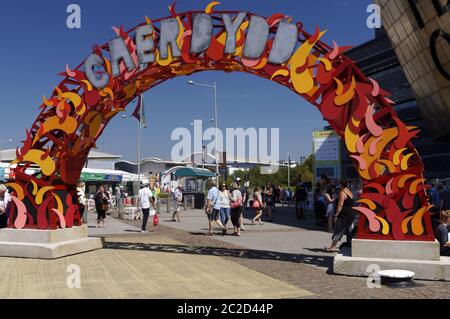 Eisteddfod Genedlaethol 2019, Cardiff Bay, Wales. Stockfoto