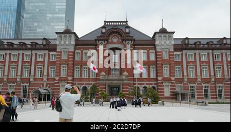 Tokio, Japan, 29. Juni 2019: Tokyo Station Building Stockfoto