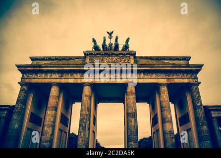 Brandenburger Tor, Denkmal in Berlin Stockfoto