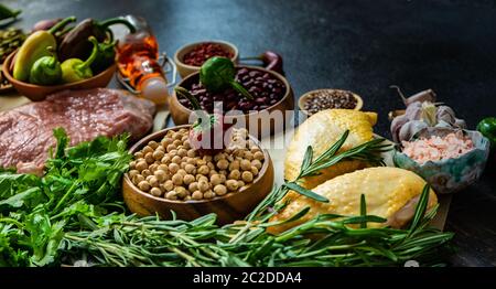 Bio-Lebensmittel-Konzept Stockfoto