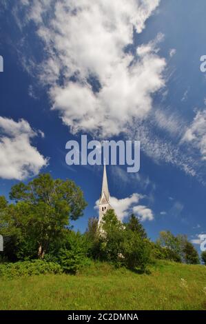 Kirche 'Filialkirche Sankt Johannes und Paulus', Mauerkirchen, Bad Endorf, Oberbayern, Deutschland Stockfoto