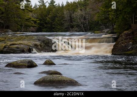 Die Mill Falls in Nova Scotia, Kanada Stockfoto