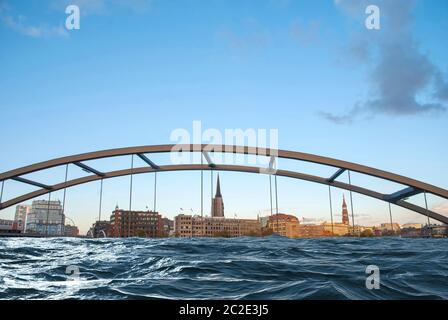 Hamburg in der Zukunft Stockfoto