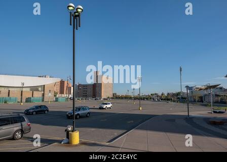 MCU Park Parkplatz in Coney Island Brooklyn Stockfoto