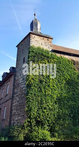 Eberbach eine Stadt am Neckar von oben Stockfoto