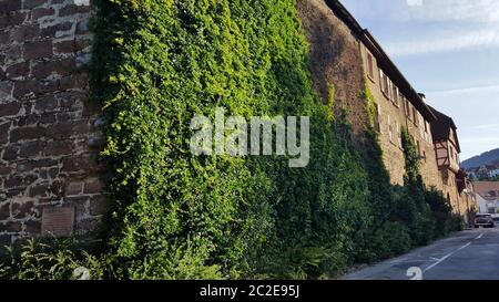 Eberbach eine Stadt am Neckar von oben Stockfoto