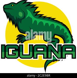 iguana Logo für Ihr Unternehmen, Vektor-Illustration Stock Vektor
