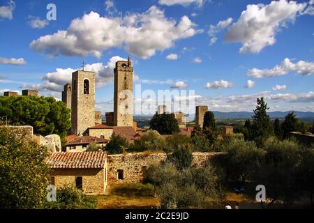 Volterra ist eine malerische Stadt in der Toskana Stockfoto