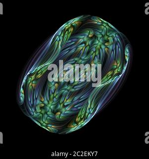 Abstrakte, farbenfrohe Form Stockfoto