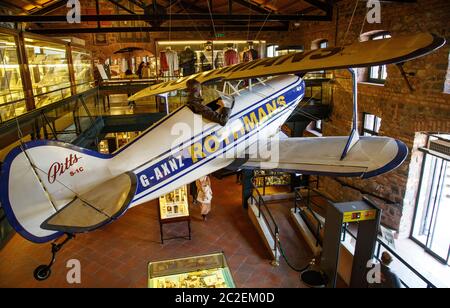 Istanbul, Türkei, 23. März 2019: Biplane PITTS S1C im Rahmi M. Koc Industrial Museum. Das Koc Museum hat eines der größten Fahrzeuge Stockfoto