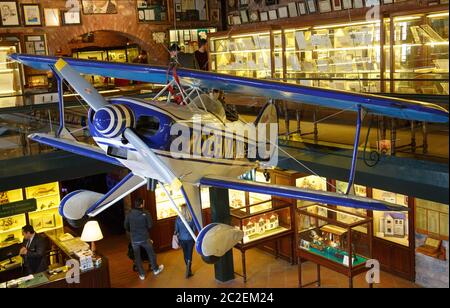 Istanbul, Türkei, 23. März 2019: Biplane PITTS S1C im Rahmi M. Koc Industrial Museum. Das Koc Museum hat eines der größten Fahrzeuge Stockfoto
